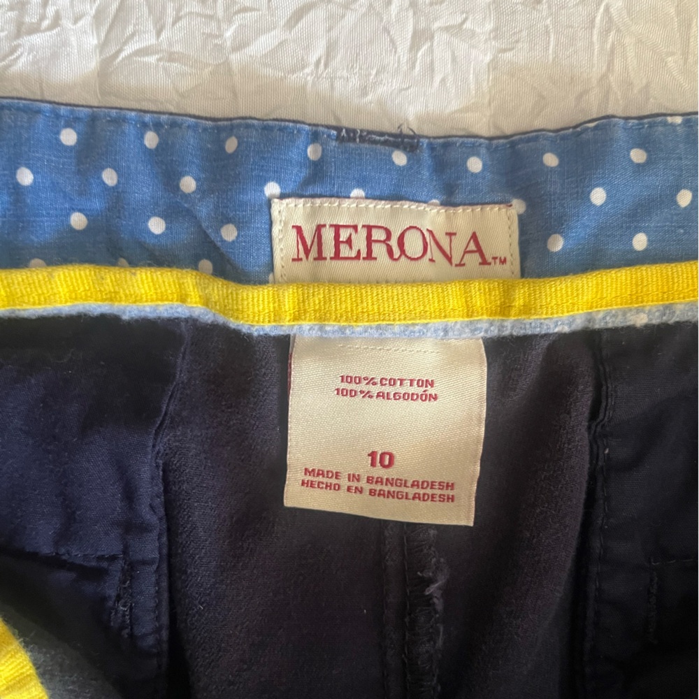 Merona Chino Shorts Navy Blue - Picture 2 of 2